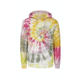 เสื้อฮู้ดผ้าฟลีซสำหรับผู้ชายเสื้อฮู้ดมัดย้อมใช้ได้ทั้งชายและหญิง - Product Image 1