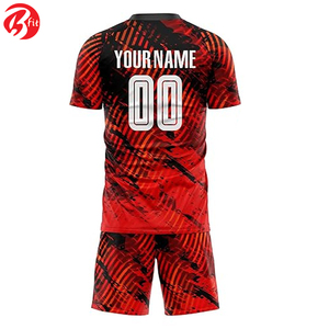 Uniforme de fútbol de manga corta para adultos Equipo deportivo Camiseta de fútbol Camisetas y tops de corte automatizado para ropa de fútbol - Product Image 3