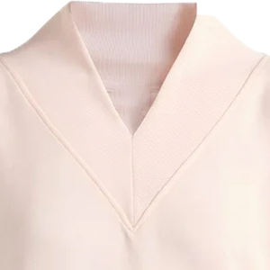 Sudadera de Mujer Extra Grande, Cuello en V, de Poliéster/Algodón, Orgánica, de Felpa, Resistente al Viento, Transpirable, Ecológica, Personalizable, Color Rosa - Product Image 2