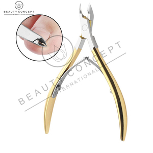 Tijeras para Cutículas de Acero Inoxidable Plateado y Dorado, Alicates para Piel Muerta, Herramienta de Pedicura y Manicura, Apertura de Mandíbula Ancha, Corte de Precisión - Product Image 3