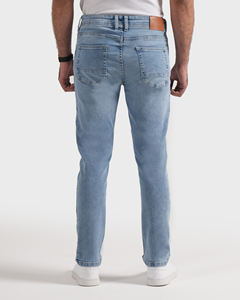 Jeans de Mezclilla Azul Claro de Alta Calidad, Jeans de Marca para Hombre, Estilo Urbano Pakistaní, Personalizables, Desgastados - Product Image 2