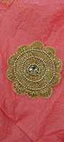 Meilleure vente Patch appliqué en dentelle à paillettes brodé à la main, excellent pour la décoration de vêtements au prix