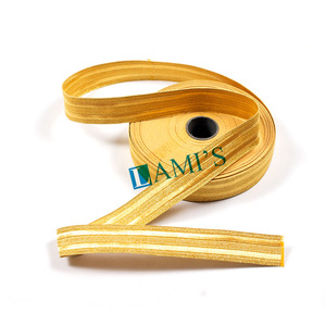 Tresse de lingots français personnalisée vente en gros de dentelle de lingots d'or tresse d'uniforme d'or OEM pour les rangs pantalons robes de fantaisie vestes - Product Image 4