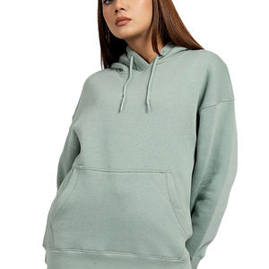 Gráfico Invierno 100% Algodón Sudadera con capucha Logotipo frontal Color personalizado Venta caliente Servicio OEM de calidad profesional para mujer - Product Image 3