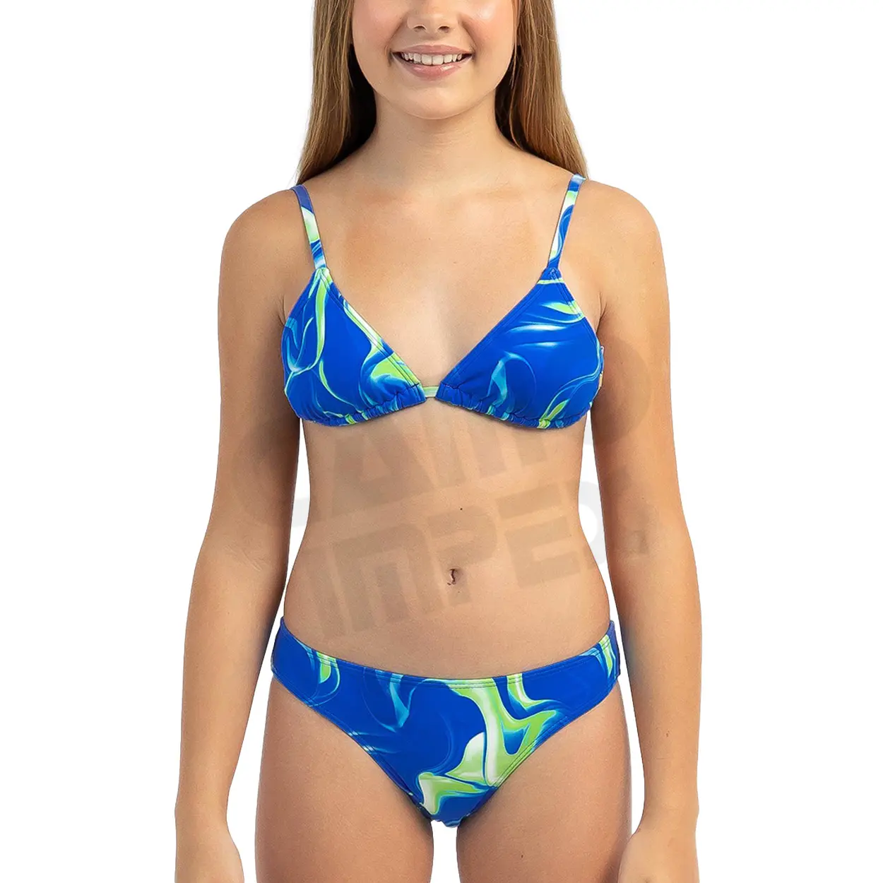 Bikini classique Non rembourré à bretelles réglables pour femmes, bonne qualité, ensemble de maillot de bain pour filles