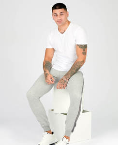 Personalizado de alta calidad de algodón chándal hombres sudaderas con capucha y pantalones de chándal de lujo de gran tamaño transpirable de algodón chándal - Product Image 3