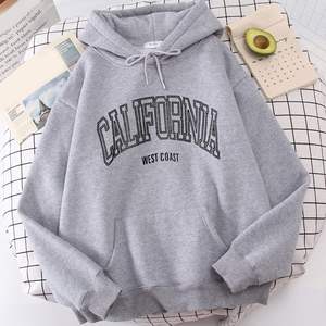 Los Angeles เสื้อฮู้ดแขนยาวแบบสวมหัว, เสื้อสวมหัวทรงหลวมพิมพ์ลายแคลิฟอร์เนียเสื้อคอกลมแขนยาวเสื้อสวมหัว - Product Image 4