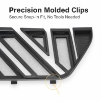 Grille inférieure avant ABS avec protection anti-insectes pour Honda CRV 2023-2024, insert en maille noir mat, protection du radiateur