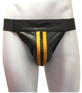 Jockstrap en cuir véritable pour hommes, sous-vêtements en cuir gay, équipement en cuir pour hommes - Product Image 3