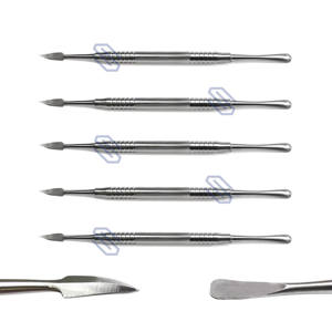 Laboratorio Dental Instrumentos de acero inoxidable Manual Ness Matrix Waxer Espátula de doble extremo para formar tallado Modelado Certificado CE - Product Image 1