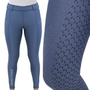 กางเกงขี่ม้าเต็มตัวสำหรับผู้หญิงสินค้ามาใหม่ล่าสุดผ้ามีความยืดหยุ่นกังหันซิลิกอนแบบกำหนดเองแหล่งที่มาของการขี่ม้าถุงน่อง - Product Image 5