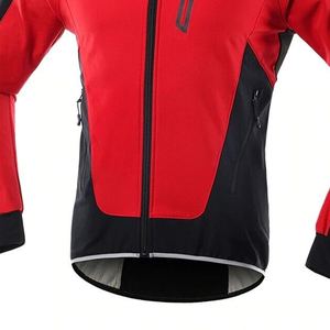 2023 usine personnalisé hommes à manches longues fermeture éclair polaire veste décontracté hiver toile tissu support pour vtt VTT équitation - Product Image 4
