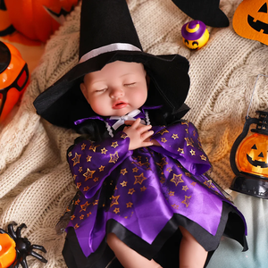 Babeside Nancy 16 "réaliste Silicone Halloween bébé bébé fille habiller <span class=keywords><strong>la</strong></span> <span class=keywords><strong>nuit</strong></span> réaliste Reborn bébé poupée avec fonction <span class=keywords><strong>pipi</strong></span> - Product Image 2