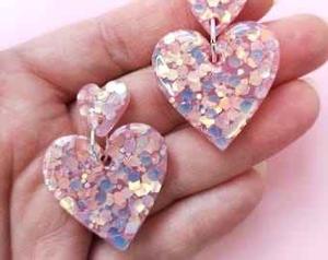 Pendientes de Resina Bordados a Mano, Joyería de Moda de Acero Inoxidable para Mujeres y Niñas, Estilo Clásico para Bodas, Alta Calidad - Product Image 5