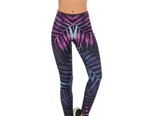 เลกกิ้งออกกำลังกายเอวกลางเอวยางยืดไร้รอยต่อสำหรับผู้หญิงเลกกิ้งออกกำลังกายโยคะฤดูร้อน - Product Image 1