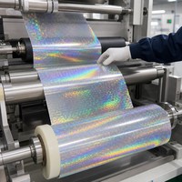 Maßgefertigte Irisierend-Holografische Wasserfeste Klebeetiketten in Zylinderform für Flaschen-Verpackungen Geschenk-Etiketten Bastelbedarf