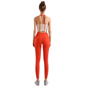 Sujetador de Yoga de 2 piezas para mujer estilo 2025, moda de secado rápido, cintura alta, cadera, barriga, medias transpirables para Yoga, fitness, ropa de yoga - Product Image 6