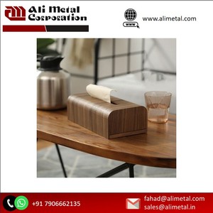 ที่ใส่ทิชชู่ไม้สำหรับวางบนโต๊ะในร้านอาหารของโรงแรมที่ออกแบบเองได้ - Product Image 2