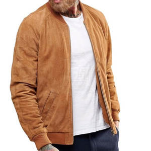 Nouvelle veste en cuir bomber pour homme, design tendance, haute qualité, avec poches, couleur personnalisée, sur mesure - Product Image 3