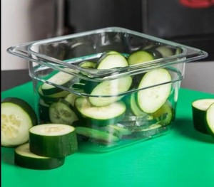 Comercial Premium Cambro Food Pan Crystal Clear Prácticamente Irrompible Camwear Almacenamiento de alimentos para Cafe Restaurant Hotel - Product Image 1