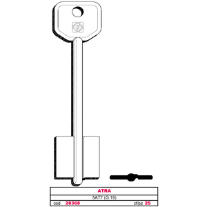 Chiave Doppia Mappa 5at7 (g.Vat 0) Atra - Product Image 1