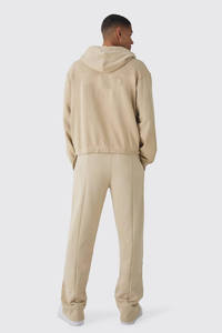 Nouveaux sweats à capuche en molleton français 100% coton surdimensionnés pour hommes, 500 GSM, épais, hiver, bas élastique, respirant, logo personnalisé imprimé - Product Image 2