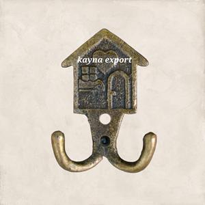 Jarrets muraux en métal en laiton massif de conception royale Clés de voiture Vêtements suspendus Jarrets de manteau - Product Image 4