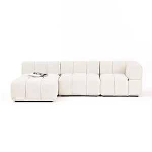Ensemble de salon confortable <span class=keywords><strong>blanc</strong></span> sectionnel canapé modulaire décontracté loisirs canapé maison salon français Wohnzimmer canapé - Product Image 5