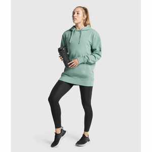 Pull à capuche pour femmes 100% coton décontracté et Streetwear personnalisé Logo impression OEM Service manches complètes - Product Image 4