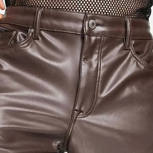 Salopette en cuir à taille haute pour adultes, pantalon en cuir à motif droit, imperméable et respirant, au prix de gros - Product Image 6