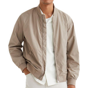 แจ็กเก็ตนักบอมเบอร์สำหรับผู้ชายเสื้อกันลมโค้ทสำหรับฤดูหนาวเสื้อผ้าลำลองดีไซน์เรียบ - Product Image 5