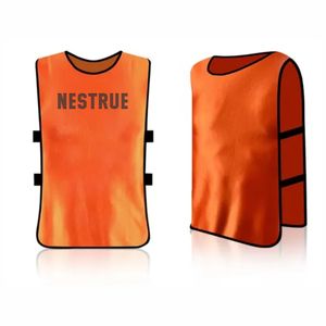 Venta al por mayor de Baberos ecológicos de poliéster para entrenamientos intensos chalecos de fútbol Scrimmage - Product Image 5