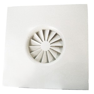 3JW 1600859003 VIM DJHD F 315 Swirl Jet Diffuser Slab 600 RAL 9003 Matt for <b>Ventilation</b> Fans - Product Image 1