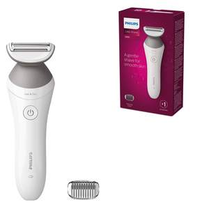 Afeitadora Eléctrica Inalámbrica Lady Shaver Serie 6000, Recortadora Húmeda/Seca con Doble Cuchilla, Impermeable y Lavable para Zona del Bikini, Blanca - Product Image 5