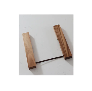 Support de marmite en bois antique Support de marmite rond en bois Accessoires de cuisine Dessous de plat en bois dur reposant pour la vente - Product Image 3