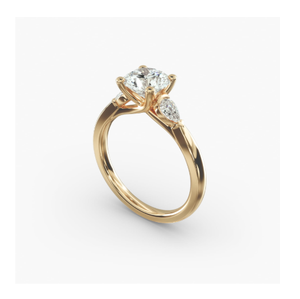 Designer Engagement <b>Ring</b> Beautifully <b>Crafted</b> with Vintage Style & Premium Finish Featuring Side Diamonds for Memorable Occasion - Product Image 1