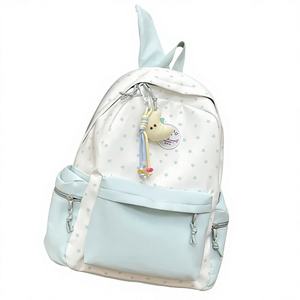 Mochila para mujer más vendida, mochila escolar de gran capacidad con colores en contraste para niñas de secundaria, preparatoria y universitarias, para viajes diarios - Product Image 1
