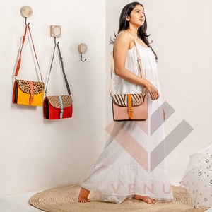 New Western Style Recycled Leather Bags Multi Color Handmade <b>Shoulder</b> <b>Sling</b> bag For Women's Use - Product Image 1