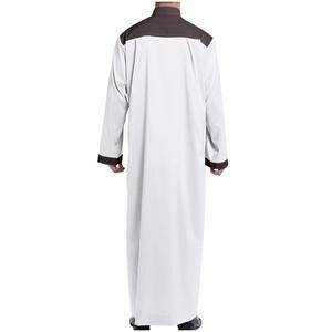 Venta caliente Hombres de moda Jubba Thobe Oriente Medio Árabe Qatar Oración islámica Hombres Jubba Thobe Precio barato - Product Image 2
