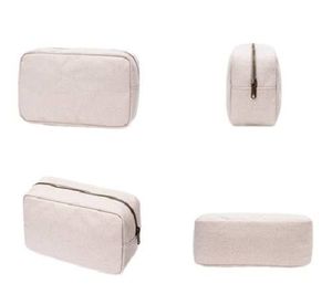 Factory Wholesale Eco-Friendly 12oz Canvas Cosmetic <b>Bag</b> Unisex Natural Linen Makeup Pouch Hemp <b>for</b> <b>Toiletry</b> Portable Zipper - Product Image 3