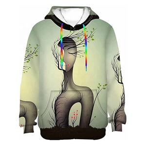 Sudadera con Capucha Oversize para Hombre, Invierno, Color Sólido, Impresión por Sublimación, Bordada, Ecológica, Venta Caliente, Poliéster/Algodón, Forro Polar, Suministro ODM - Product Image 1