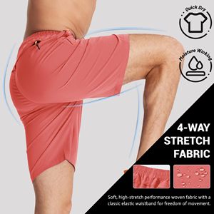 2025 venta al por mayor pantalones cortos de cintura elástica de algodón pantalones cortos tejidos sueltos para hombres Boxer rayas pantalones cortos cómodos para hombres - Product Image 4