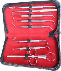 Kit de Instrumentos dentales Kit de limpieza de espejo dental Instrumentos de sonda Pinzas juego dental instrumentos quirúrgicos - Product Image 4
