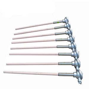 Sonde industrielle à thermocouple de type B R K S en platine-rhodium pour capteur de température élevée 1800°C avec tube de protection - Product Image 1