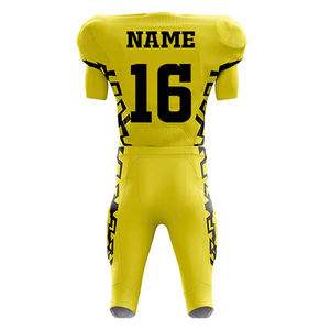 Uniforme de fútbol americano transpirable personalizado de Calidad única 100% poliéster hecho uniforme de camiseta de fútbol americano - Product Image 2