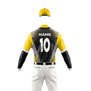 Nouveaux vêtements personnalisés pour sports d'équipe Uniforme de baseball de haute qualité à manches courtes en couleurs unies et tailles disponibles - Product Image 6
