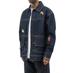 2026 Men Patchwork <b>Jeans</b> Jacket Low MOQ Men Patchwork <b>Jeans</b> Jacket New Arrival Men Patchwork <b>Jeans</b> Jacket - Product Image 4