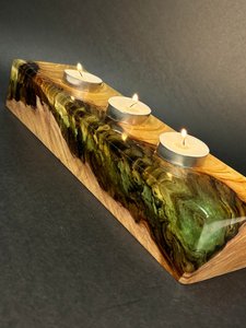 Candelabro Artesanal de Resina y Madera con Forma Personalizada, Decoración para el Hogar, Sala de Estar, Dormitorio, Mesa - Product Image 6