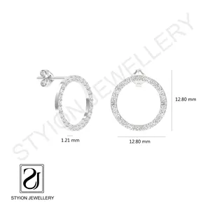Premium Quality Unique Collection Cubic Zirconia Stud Earring Moissanite Diamond Earring for Girls Wedding Accessories
