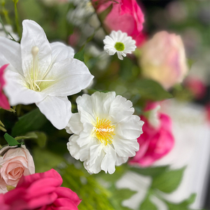 Promise Synthetic <b>Flowers</b> for Decoration Full of Spring <b>Artificial</b> <b>Flower</b> Runner Wedding Table Centerpiece - Product Image 3